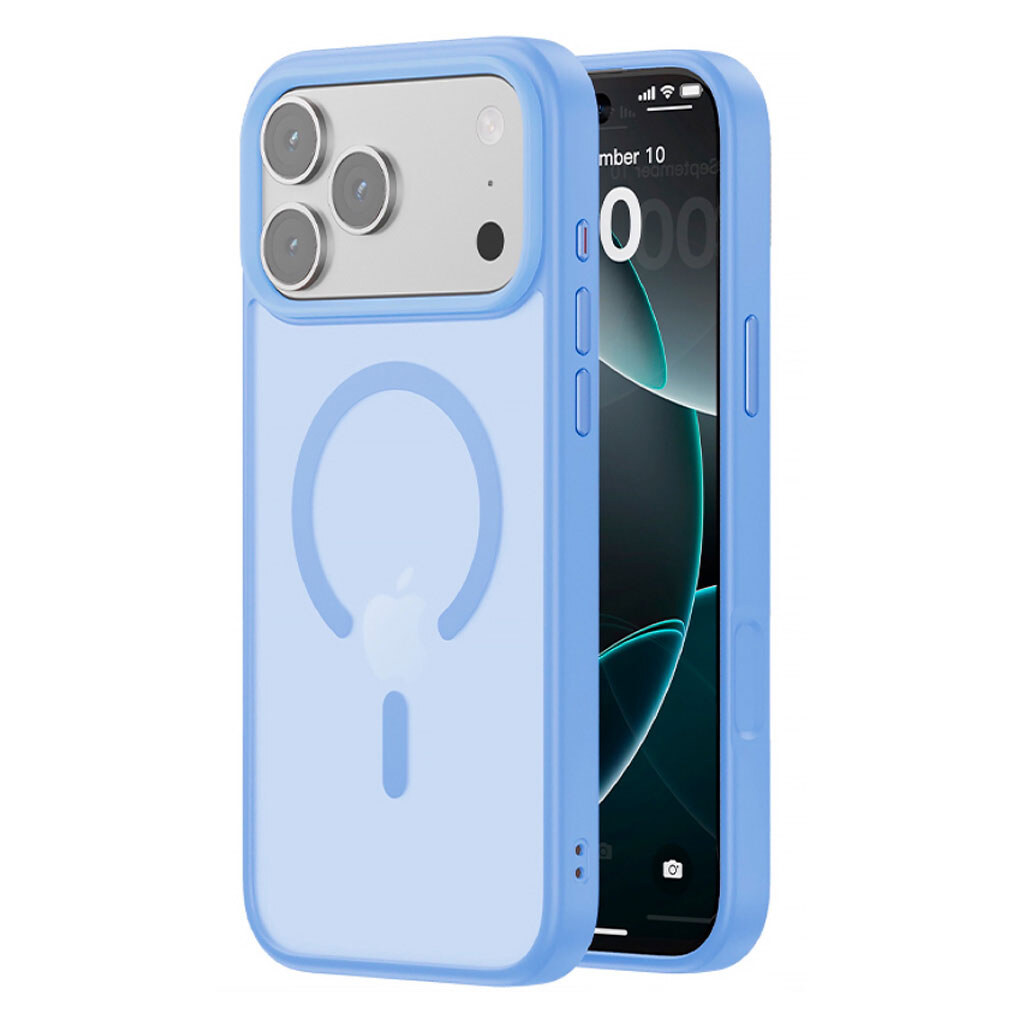 Чехол (накладка) Apple iPhone 17 Pro / iPhone 18 Pro, Epik Metal Buttons Colorful, MagSafe, Голубой - № 1 Чехол (накладка) Apple iPhone 17 Pro / iPhone 18 Pro, Epik Metal Buttons Colorful, MagSafe, Голубой - № 1