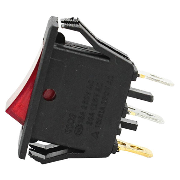 Клавішний перемикач KCD3-101N-2C3-LED, Червоний - № 3 Клавішний перемикач KCD3-101N-2C3-LED, Червоний - № 3
