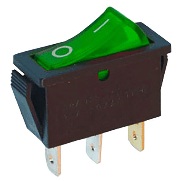 Клавішний перемикач KCD3-101N-5-LED ON-OFF, Зелений - № 1 Клавішний перемикач KCD3-101N-5-LED ON-OFF, Зелений - № 1