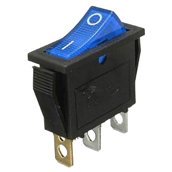Клавішний перемикач KCD3-101N-5-LED ON-OFF, Синій - № 1 Клавішний перемикач KCD3-101N-5-LED ON-OFF, Синій - № 1