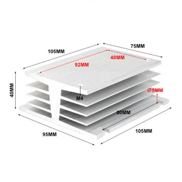 Радіатор BEM-H105-H40 Three-phase - № 2 Радіатор BEM-H105-H40 Three-phase - № 2