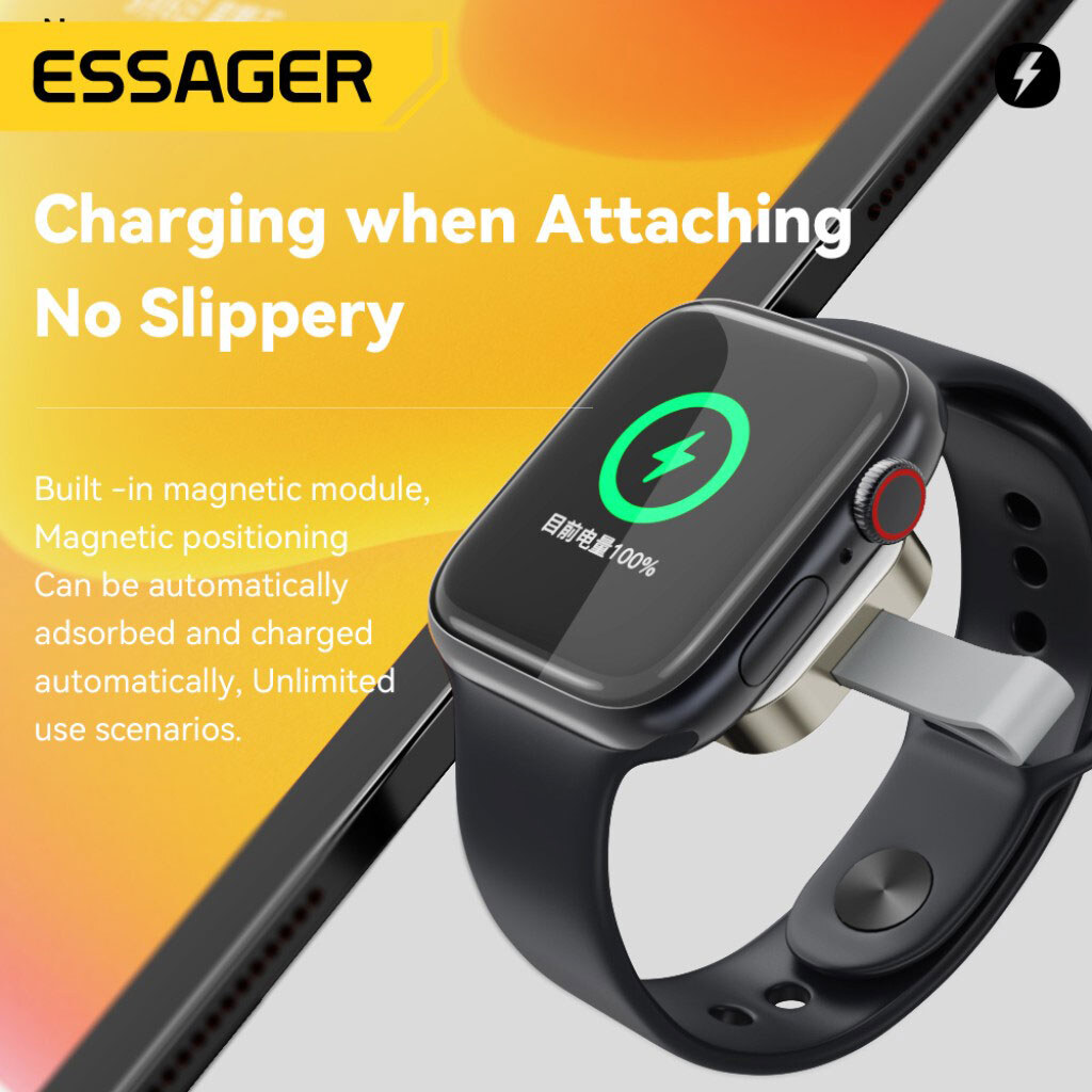 Бездротове ЗУ Essager Yibay Smart Watch Wirless Charger EWXA-YB02-Z, Білий - № 4 Бездротове ЗУ Essager Yibay Smart Watch Wirless Charger EWXA-YB02-Z, Білий - № 4