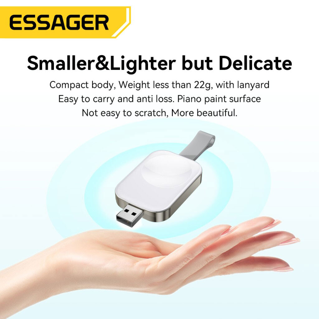 Бездротове ЗУ Essager Yibay Smart Watch Wirless Charger EWXA-YB02-Z, Білий - № 5 Бездротове ЗУ Essager Yibay Smart Watch Wirless Charger EWXA-YB02-Z, Білий - № 5