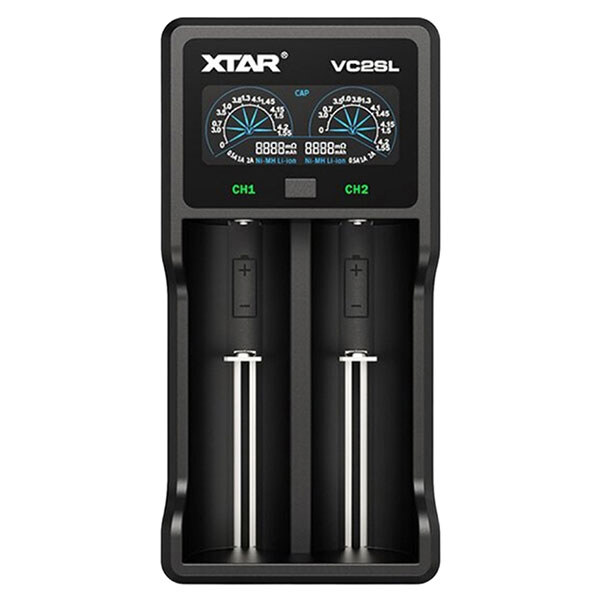 Зарядний пристрій Xtar VC2SL, Чорний - № 1 Зарядний пристрій Xtar VC2SL, Чорний - № 1