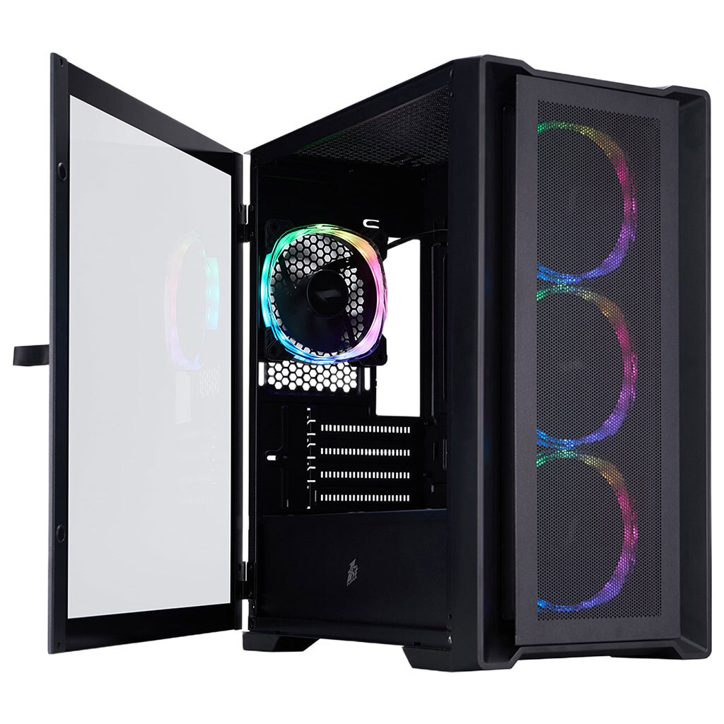 Корпус 1stPlayer T4-BK-4FS7, Чорний - № 1 Корпус 1stPlayer T4-BK-4FS7, Чорний - № 1