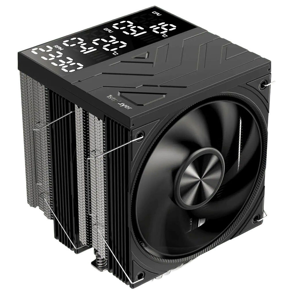 Кулер процесорний 1stPlayer FB12DS-6, Чорний - № 3 Кулер процесорний 1stPlayer FB12DS-6, Чорний - № 3