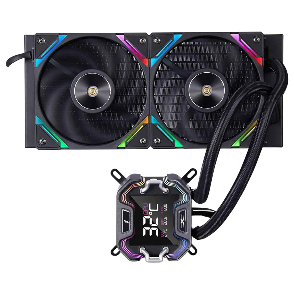 Система водяного охлаждения 1stPlayer X-240E, Черный - № 3 Система водяного охлаждения 1stPlayer X-240E, Черный - № 3
