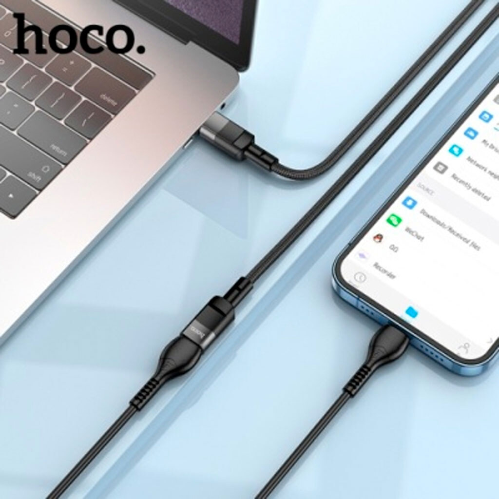 USB кабель Hoco U107, Type-C, 1.0 м., Чорний - № 6 USB кабель Hoco U107, Type-C, 1.0 м., Чорний - № 6