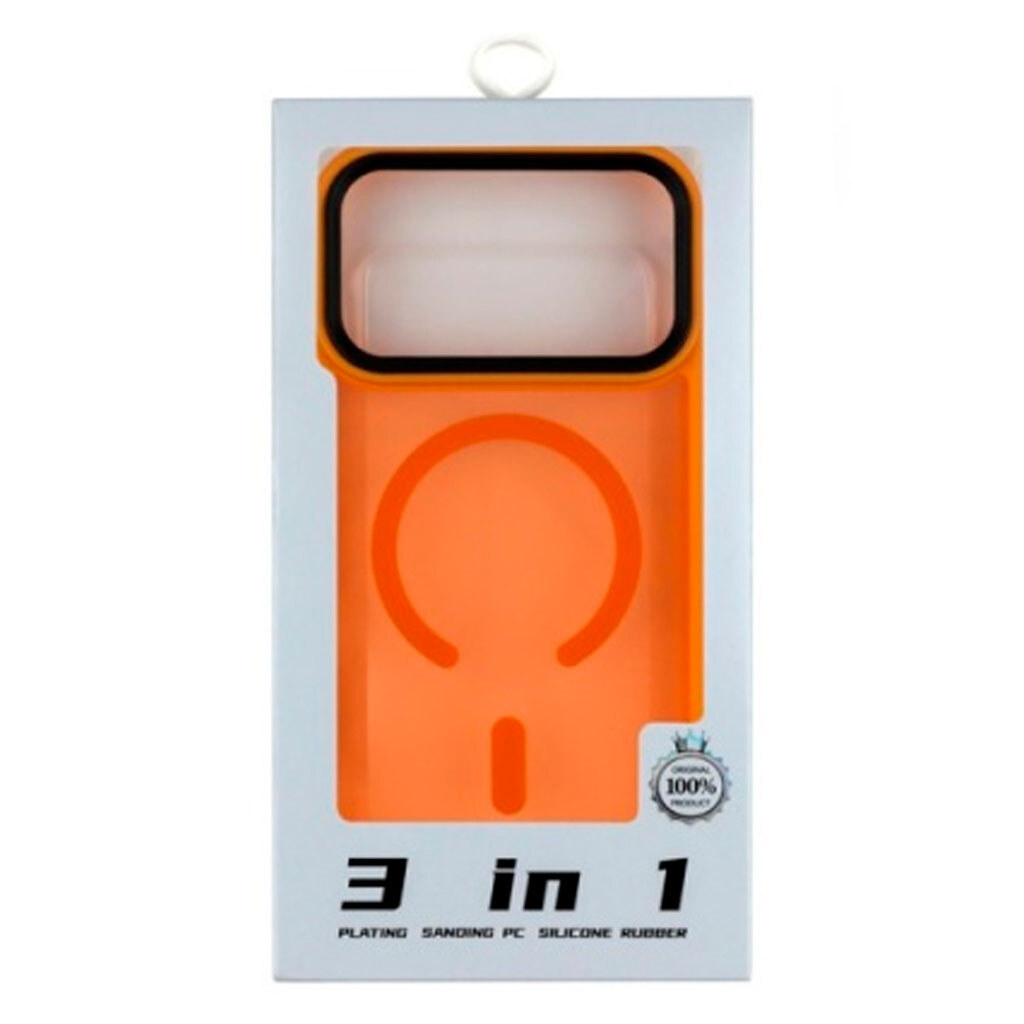 Чехол (накладка) Apple iPhone 18 Pro, Color Matte, MagSafe, Оранжевый - № 2 Чехол (накладка) Apple iPhone 18 Pro, Color Matte, MagSafe, Оранжевый - № 2