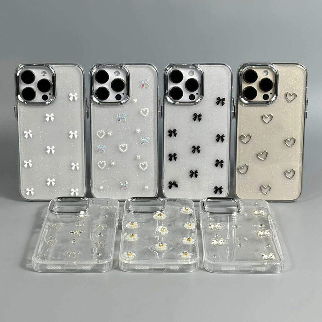 Чехол (накладка) Samsung Galaxy S26 / Galaxy S26 Pro, Shiny Crystal Colored Bow, Silver Bows, Рисунок - № 2 Чехол (накладка) Samsung Galaxy S26 / Galaxy S26 Pro, Shiny Crystal Colored Bow, Silver Bows, Рисунок - № 2