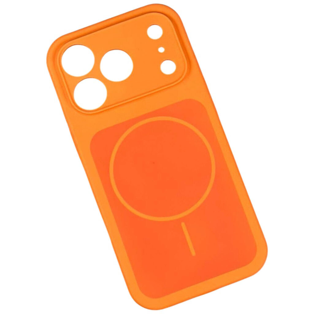 Чехол (накладка) Apple iPhone 11, Silicone Case Vision, MagSafe, Оранжевый - № 1 Чехол (накладка) Apple iPhone 11, Silicone Case Vision, MagSafe, Оранжевый - № 1