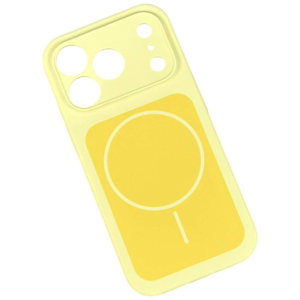 Чехол (накладка) Apple iPhone 12, Silicone Case Vision, MagSafe, Желтый - № 1 Чехол (накладка) Apple iPhone 12, Silicone Case Vision, MagSafe, Желтый - № 1