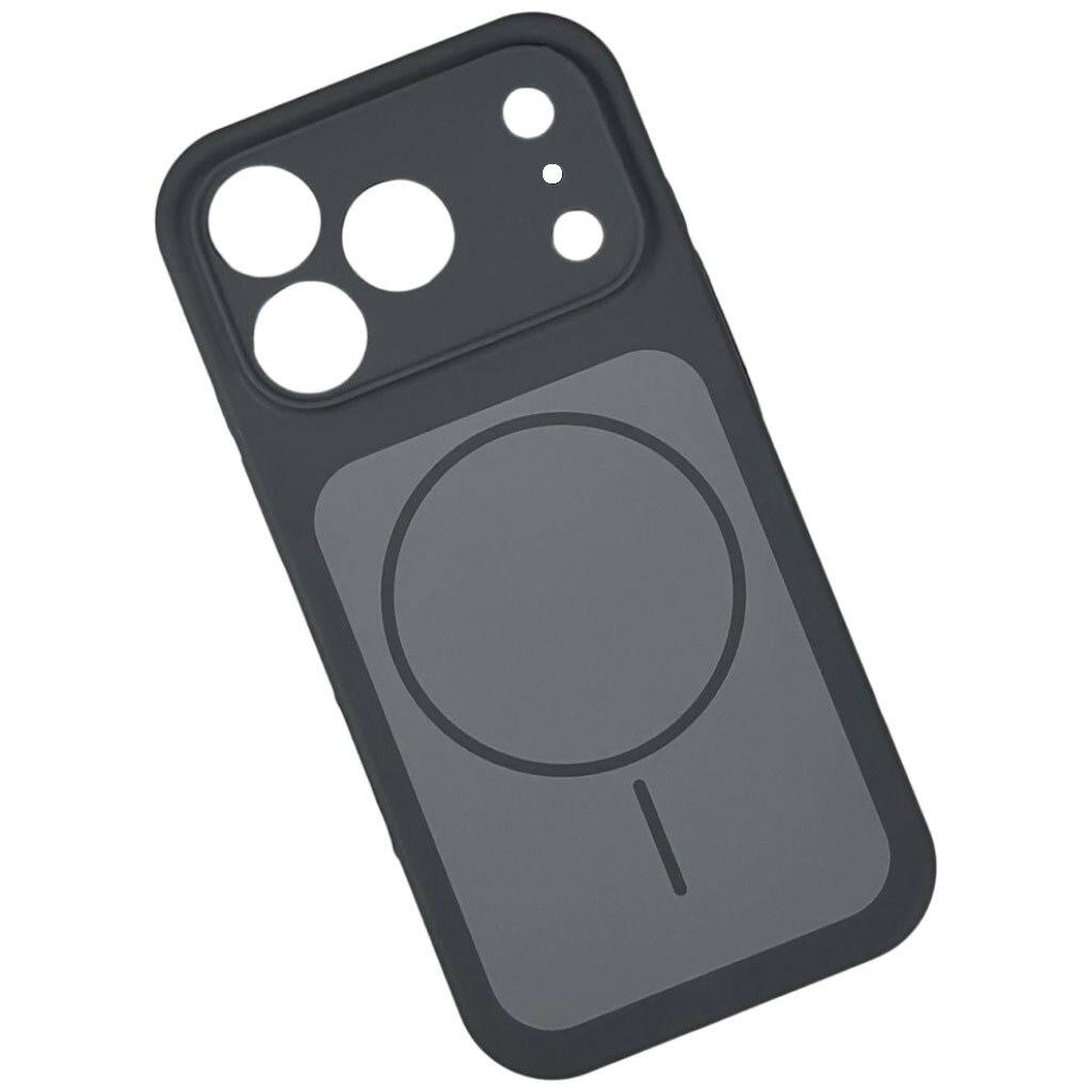 Чохол (накладка) Apple iPhone 12, Silicone Case Vision, MagSafe, Сірий - № 1 Чохол (накладка) Apple iPhone 12, Silicone Case Vision, MagSafe, Сірий - № 1