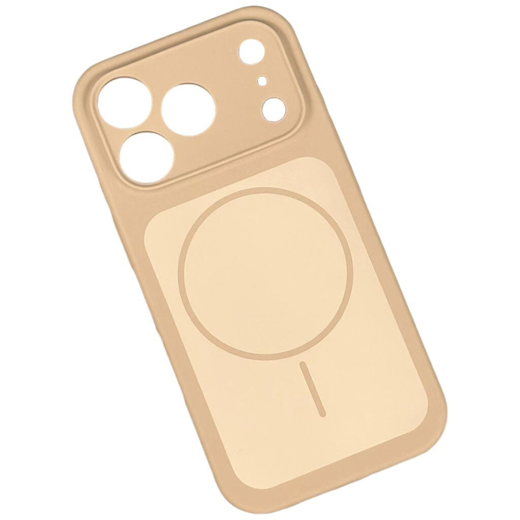 Чохол (накладка) Apple iPhone 12, Silicone Case Vision, MagSafe, Бежевий - № 1 Чохол (накладка) Apple iPhone 12, Silicone Case Vision, MagSafe, Бежевий - № 1
