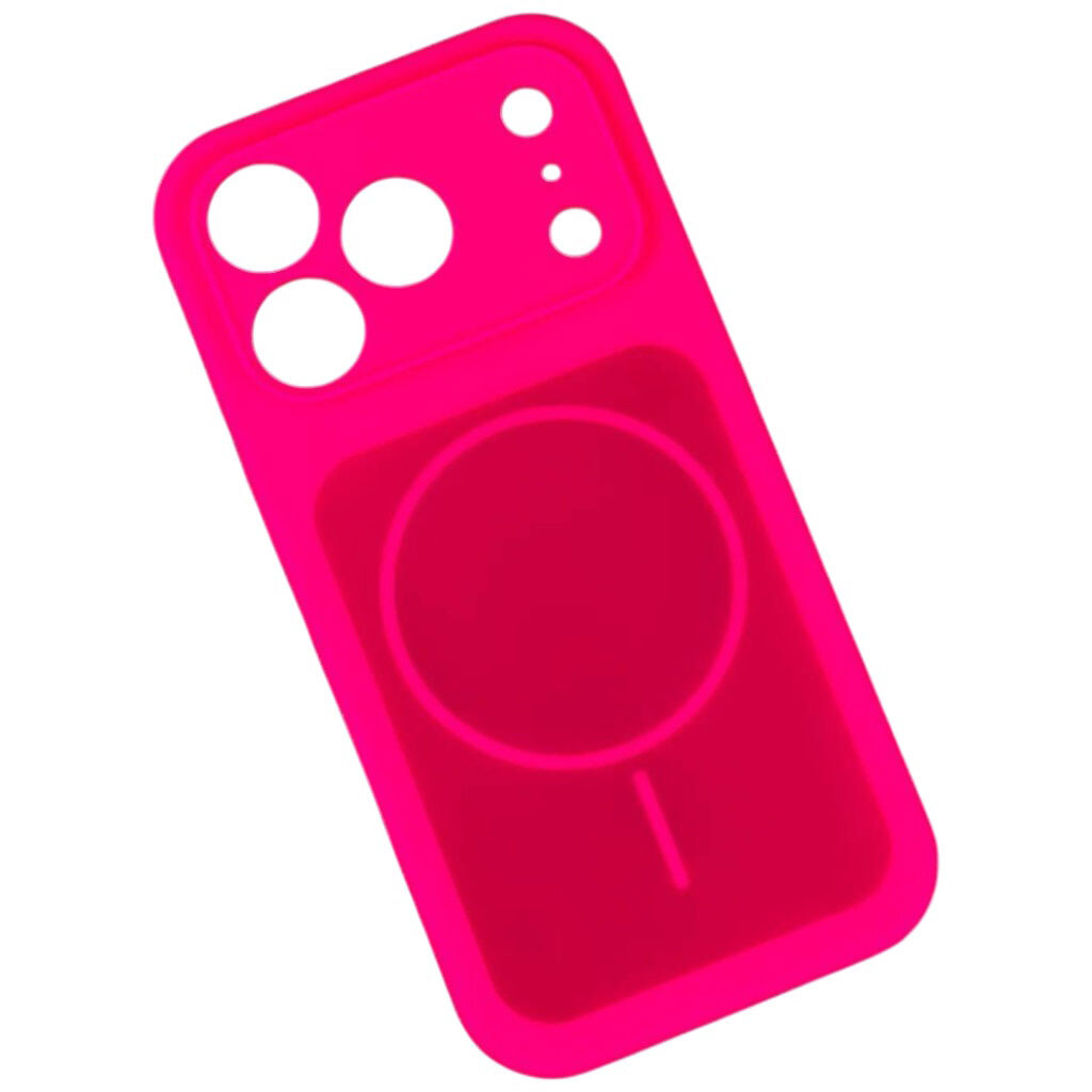 Чохол (накладка) Apple iPhone 15 Pro Max, Silicone Case Vision, Firefly Rose, MagSafe, Рожевий - № 1 Чохол (накладка) Apple iPhone 15 Pro Max, Silicone Case Vision, Firefly Rose, MagSafe, Рожевий - № 1