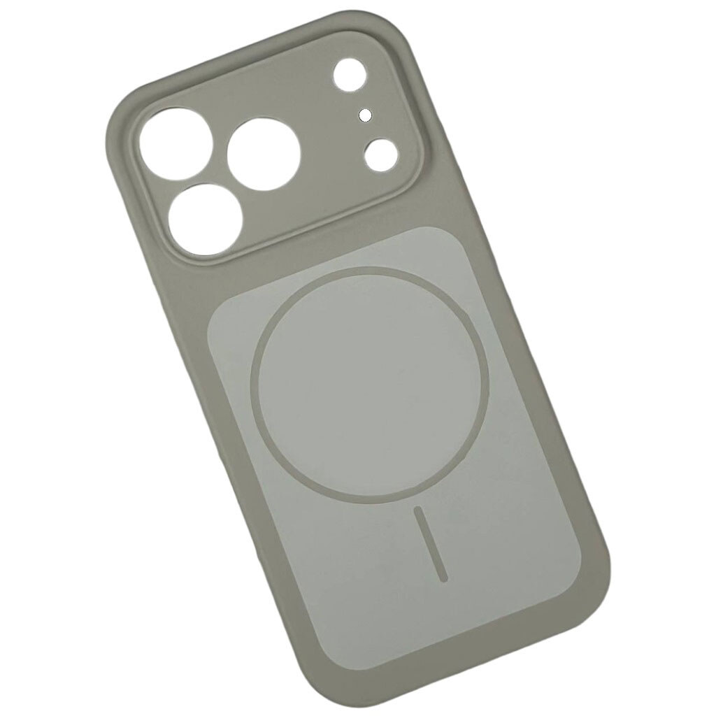 Чохол (накладка) Apple iPhone 15, Silicone Case Vision, Titanium Gray, MagSafe, Сірий - № 1 Чохол (накладка) Apple iPhone 15, Silicone Case Vision, Titanium Gray, MagSafe, Сірий - № 1