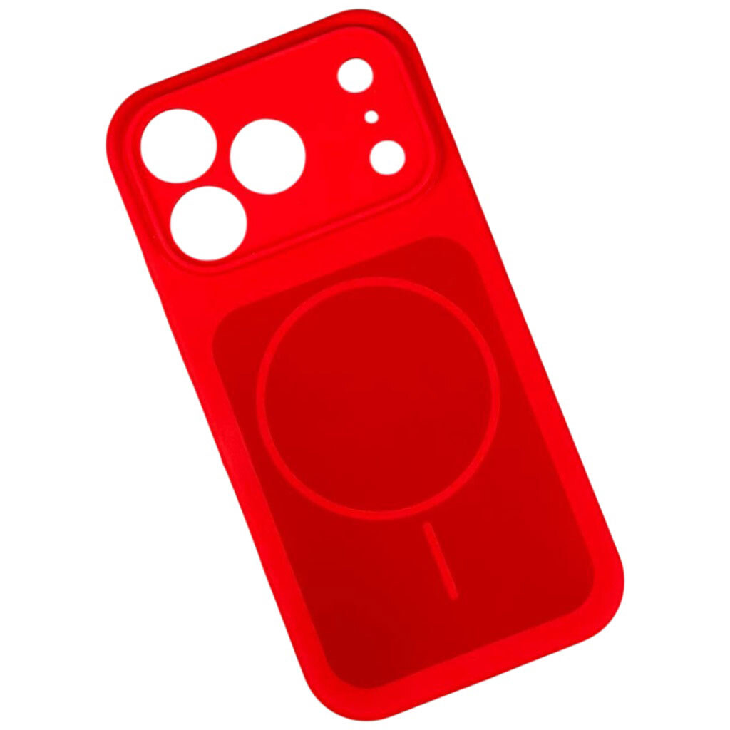 Чехол (накладка) Apple iPhone 17, Silicone Case Vision, MagSafe, Красный - № 1 Чехол (накладка) Apple iPhone 17, Silicone Case Vision, MagSafe, Красный - № 1
