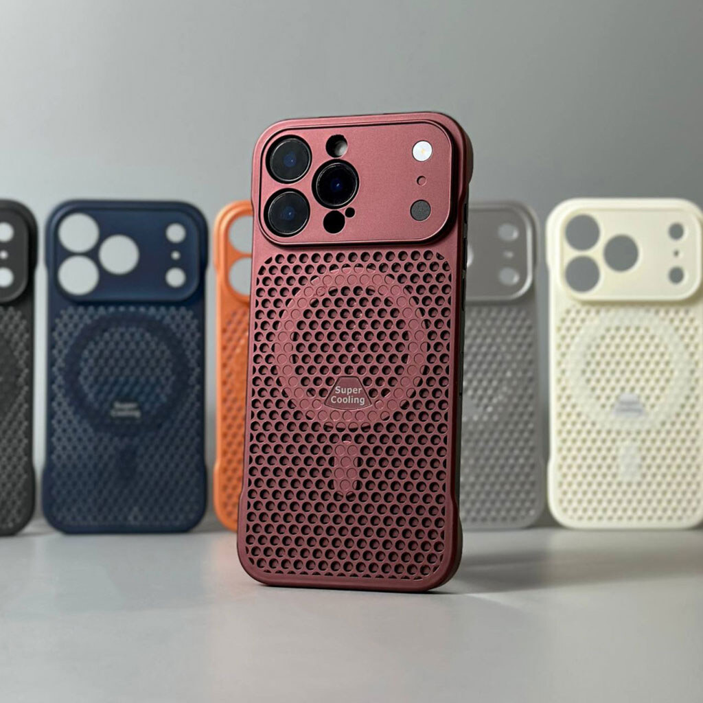 Чехол (накладка) Apple iPhone 13 Pro Max, SuperCooling, MagSafe, Бордовый - № 8 Чехол (накладка) Apple iPhone 13 Pro Max, SuperCooling, MagSafe, Бордовый - № 8