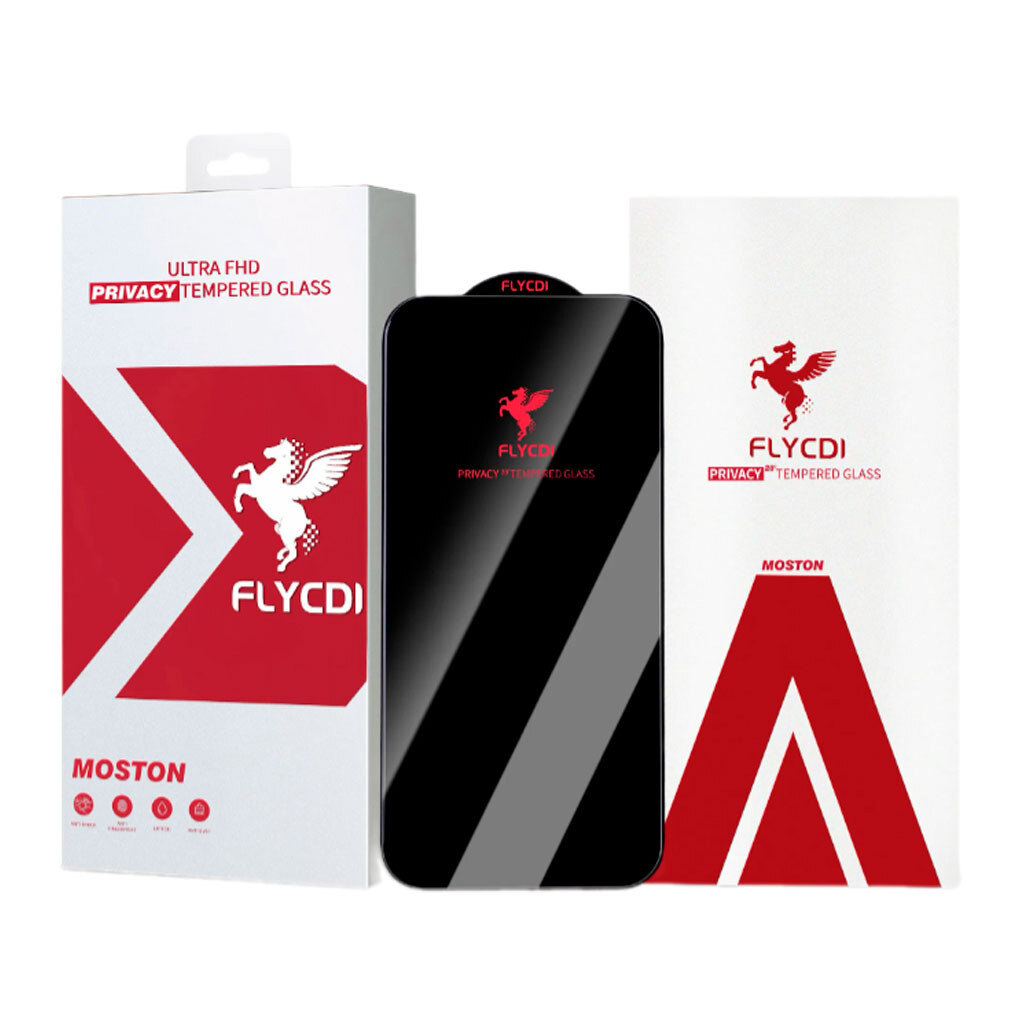 Защитное стекло Apple iPhone 14 Pro, FLYCDI, Антишпион, Черный - № 1 Защитное стекло Apple iPhone 14 Pro, FLYCDI, Антишпион, Черный - № 1