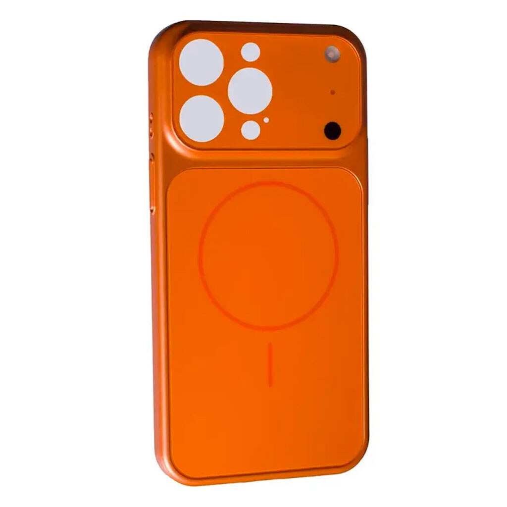 Чехол (накладка) Apple iPhone 16 Pro Max, MagSafe, 17 Style, Оранжевый - № 1 Чехол (накладка) Apple iPhone 16 Pro Max, MagSafe, 17 Style, Оранжевый - № 1