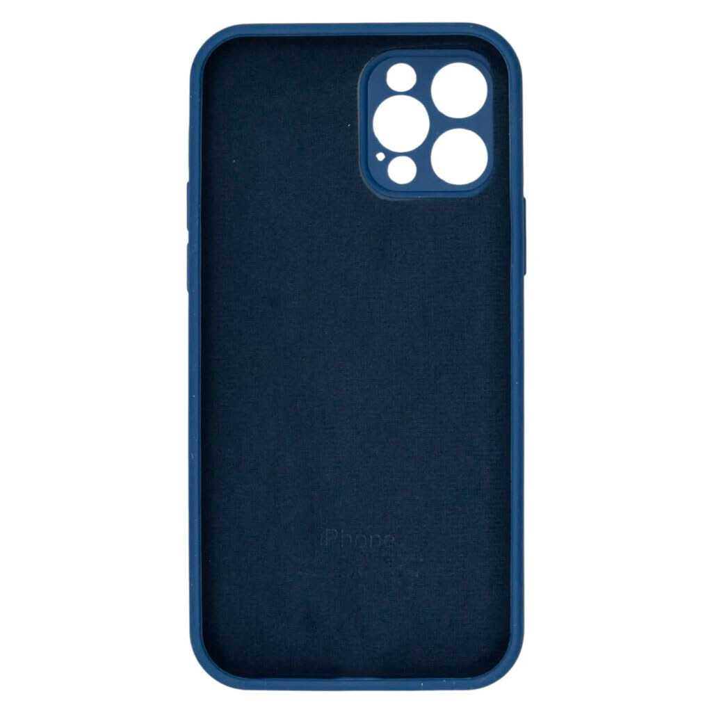 Чехол (накладка) Apple iPhone 12 Pro, Original Soft Case, Navy Blue, Синий - № 2 Чехол (накладка) Apple iPhone 12 Pro, Original Soft Case, Navy Blue, Синий - № 2