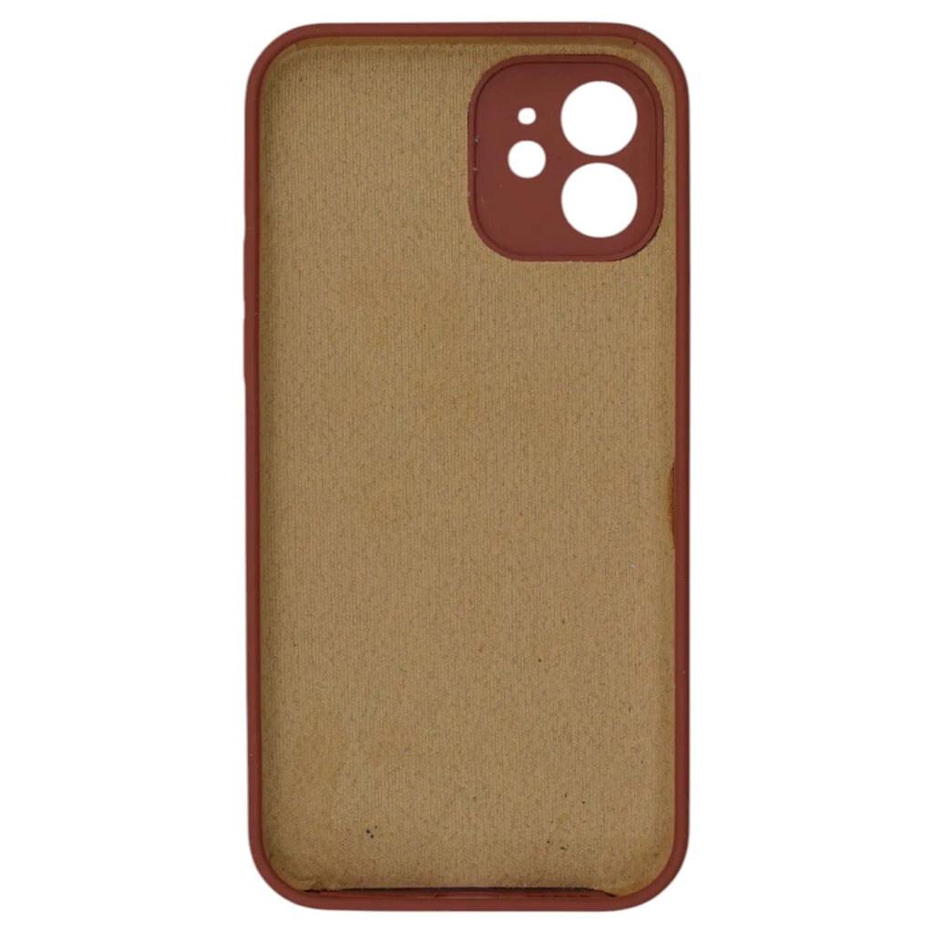 Чехол (накладка) Apple iPhone 12, Original Soft Case, Saddle Brown, Коричневый - № 2 Чехол (накладка) Apple iPhone 12, Original Soft Case, Saddle Brown, Коричневый - № 2