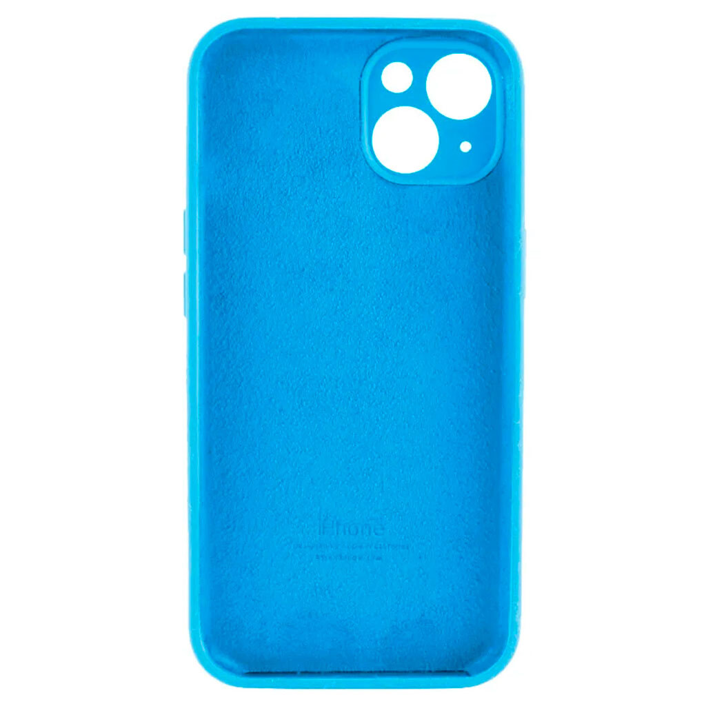 Чехол (накладка) Apple iPhone 14, Original Soft Case, Light Blue, Голубой - № 2 Чехол (накладка) Apple iPhone 14, Original Soft Case, Light Blue, Голубой - № 2