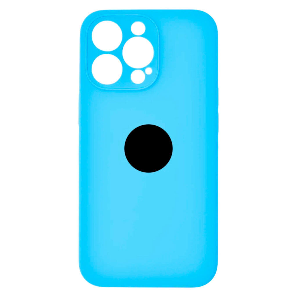 Чехол (накладка) Apple iPhone 14 Pro, Original Soft Case, Light Blue, Голубой - № 1 Чехол (накладка) Apple iPhone 14 Pro, Original Soft Case, Light Blue, Голубой - № 1