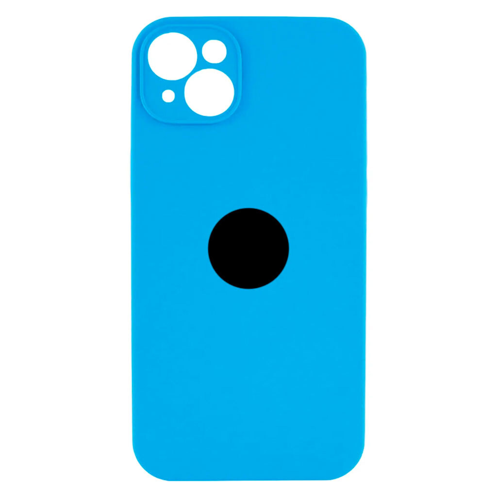 Чехол (накладка) Apple iPhone 15, Original Soft Case, Light Blue, Голубой - № 1 Чехол (накладка) Apple iPhone 15, Original Soft Case, Light Blue, Голубой - № 1
