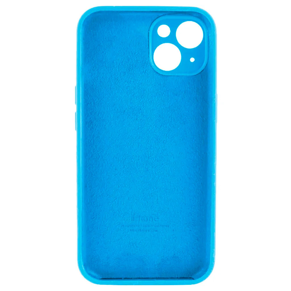 Чехол (накладка) Apple iPhone 15, Original Soft Case, Light Blue, Голубой - № 2 Чехол (накладка) Apple iPhone 15, Original Soft Case, Light Blue, Голубой - № 2