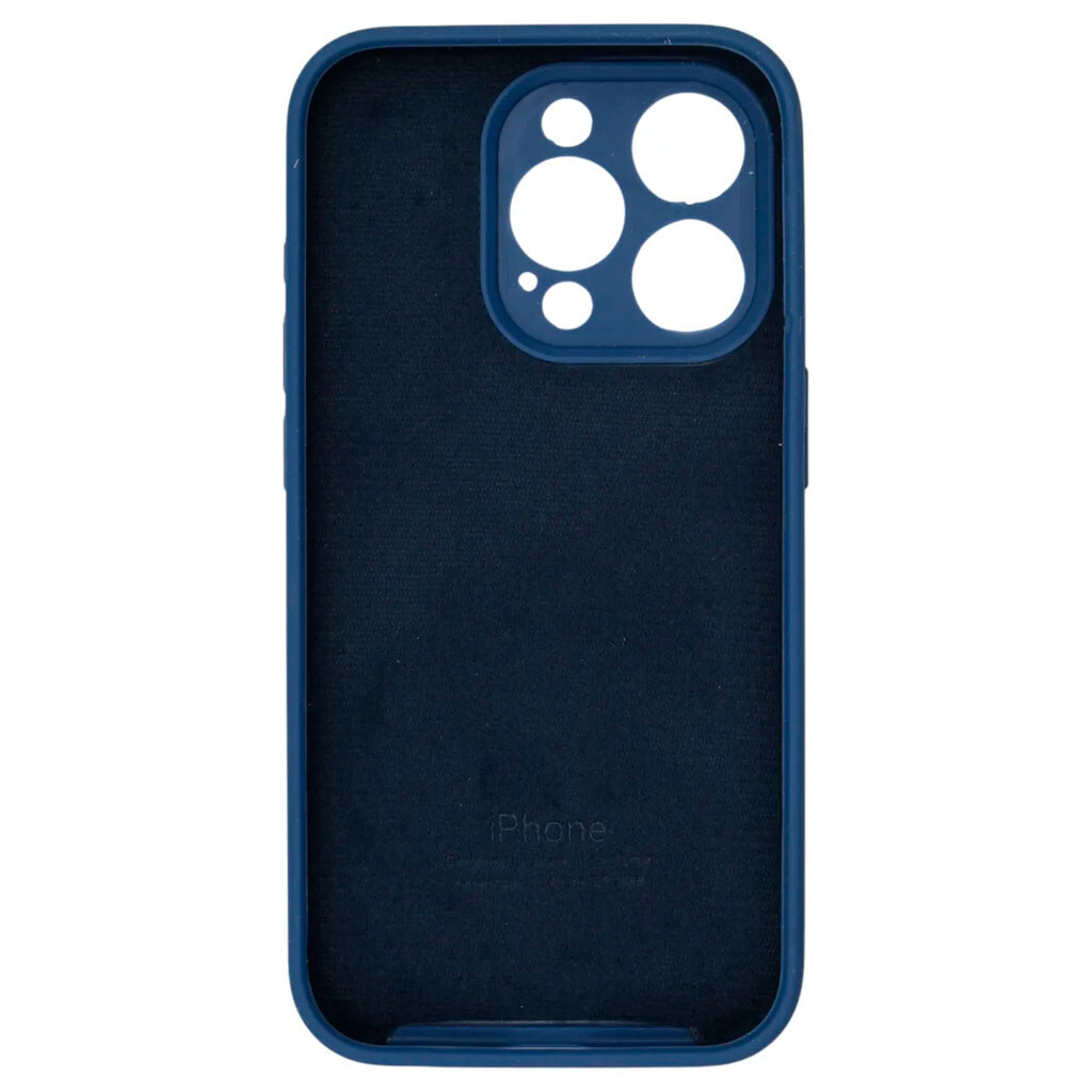 Чохол (накладка) Apple iPhone 15 Pro, Original Soft Case, Navy Blue, Синій - № 2 Чохол (накладка) Apple iPhone 15 Pro, Original Soft Case, Navy Blue, Синій - № 2