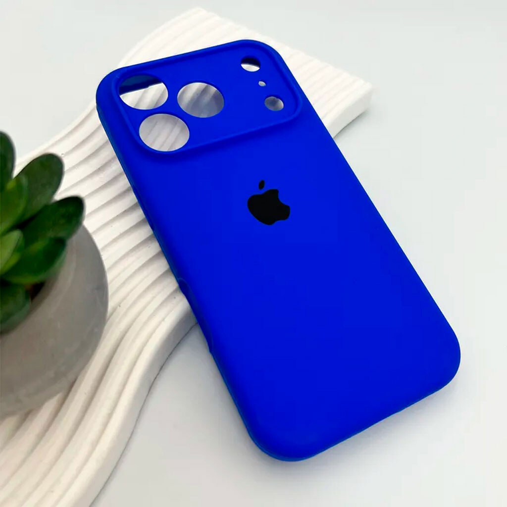Чохол (накладка) Apple iPhone 17 Pro Max, Original Soft Case, Shiny Blue, Синій - № 3 Чохол (накладка) Apple iPhone 17 Pro Max, Original Soft Case, Shiny Blue, Синій - № 3