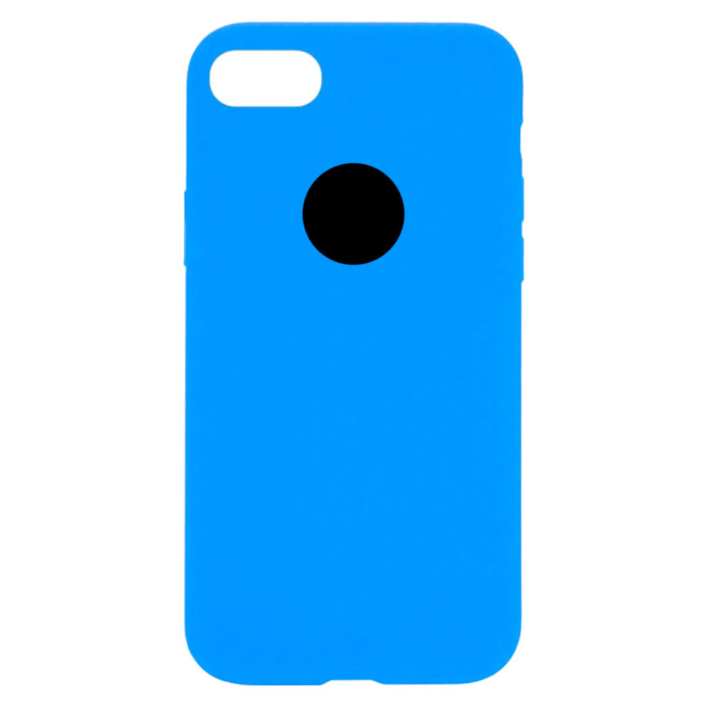 Чехол (накладка) Apple iPhone 7 / iPhone 8 / iPhone SE 2020, Original Soft Case, Синий - № 1 Чехол (накладка) Apple iPhone 7 / iPhone 8 / iPhone SE 2020, Original Soft Case, Синий - № 1