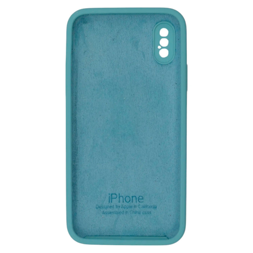 Чохол (накладка) Apple iPhone X / iPhone XS, Original Soft Case, Sea Blue, Блакитний - № 2 Чохол (накладка) Apple iPhone X / iPhone XS, Original Soft Case, Sea Blue, Блакитний - № 2