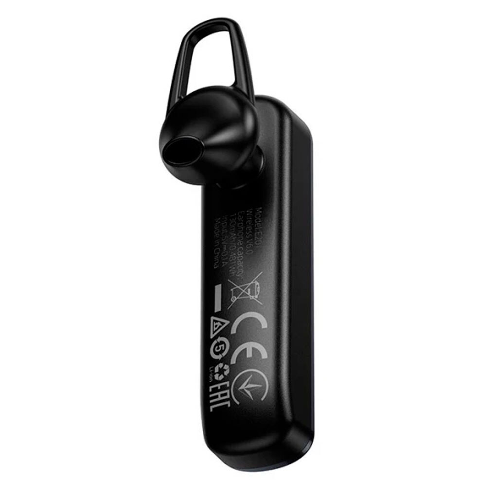 Bluetooth-гарнітура Hoco E201, Моно, Чорний - № 2 Bluetooth-гарнітура Hoco E201, Моно, Чорний - № 2