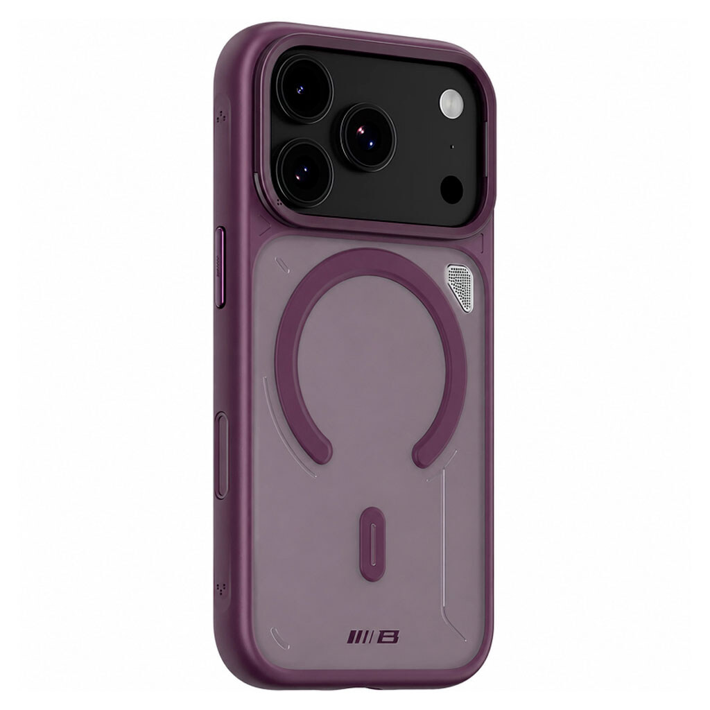 Чехол (накладка) Apple iPhone 17 Pro / iPhone 18 Pro, Blueo Frosted Heat Dissipation Stand, MagSafe, Deep Cherry, Бордовый - № 1 Чехол (накладка) Apple iPhone 17 Pro / iPhone 18 Pro, Blueo Frosted Heat Dissipation Stand, MagSafe, Deep Cherry, Бордовый - № 1