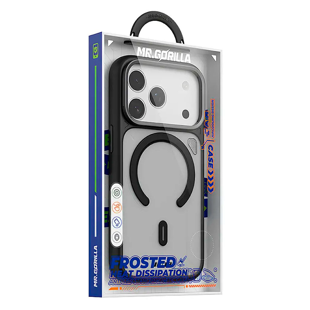 Чохол (накладка) Apple iPhone 17 Pro Max / iPhone 18 Pro Max, Blueo Frosted Heat Dissipation Stand, Sky Blue, MagSafe, Блакитний - № 2 Чохол (накладка) Apple iPhone 17 Pro Max / iPhone 18 Pro Max, Blueo Frosted Heat Dissipation Stand, Sky Blue, MagSafe, Блакитний - № 2