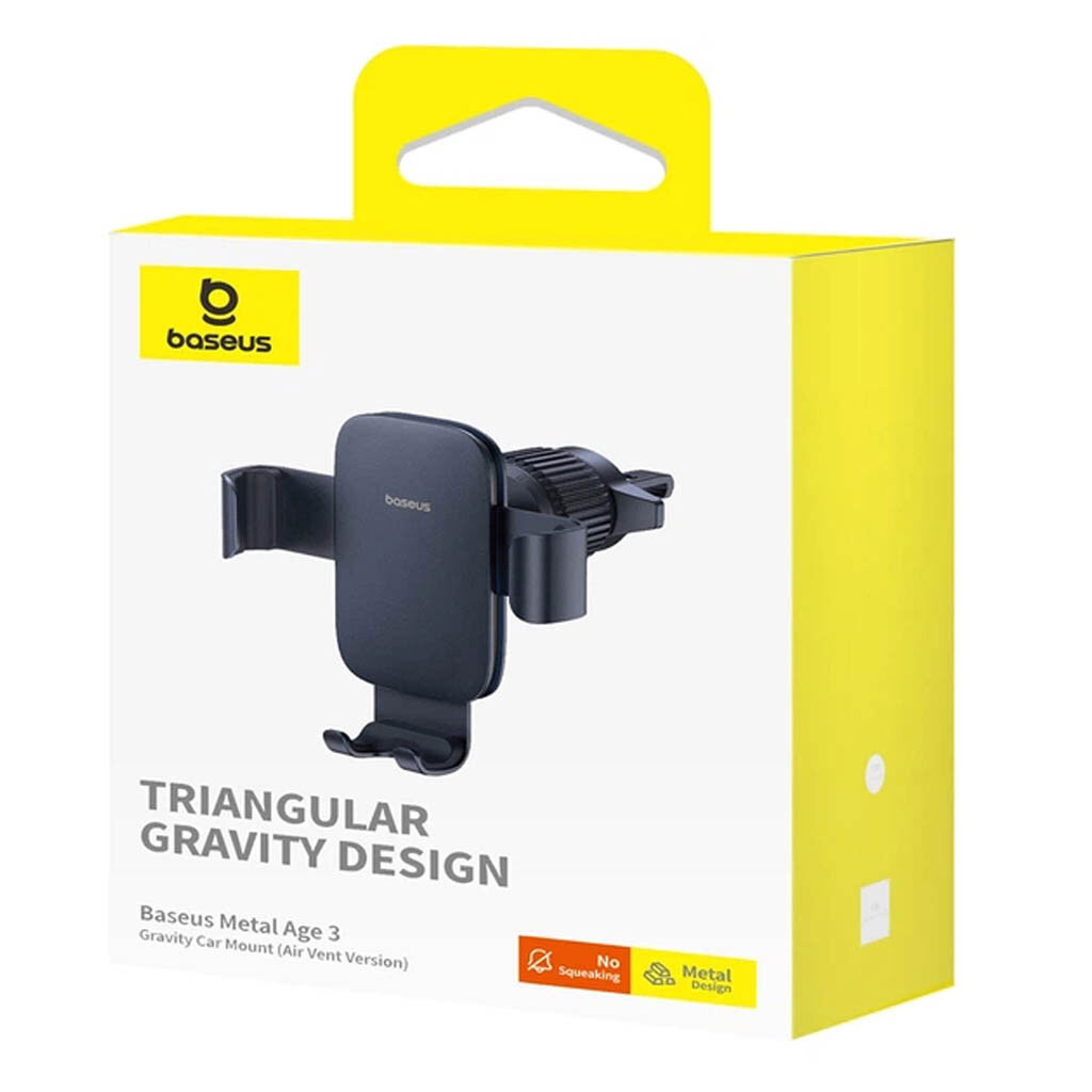 Держатель (Холдер) Baseus C40467600 Metal Age 3 Gravity, Черный - № 6 Держатель (Холдер) Baseus C40467600 Metal Age 3 Gravity, Черный - № 6
