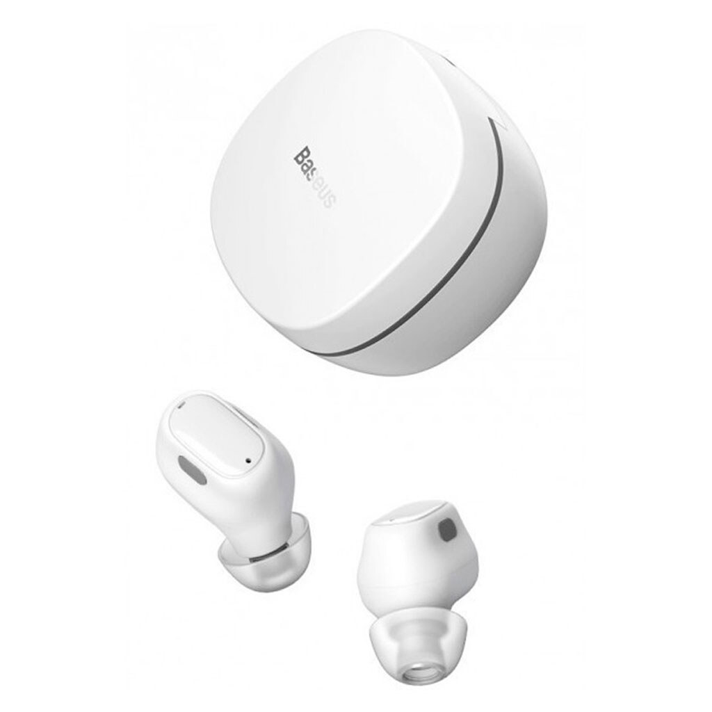 Bluetooth-гарнітура Baseus NGWM01/NGTW24 WM01, Стерео, Білий - № 2 Bluetooth-гарнітура Baseus NGWM01/NGTW24 WM01, Стерео, Білий - № 2