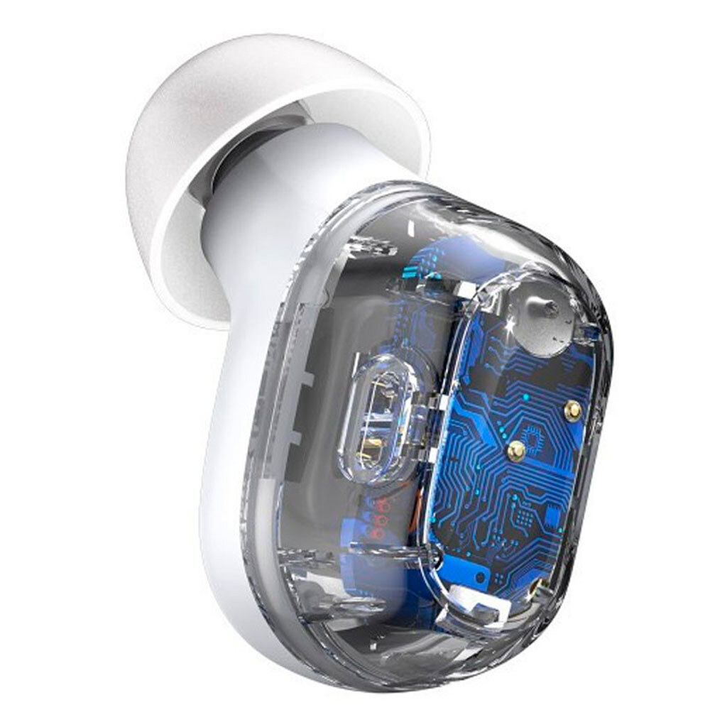 Bluetooth-гарнітура Baseus NGWM01/NGTW24 WM01, Стерео, Білий - № 4 Bluetooth-гарнітура Baseus NGWM01/NGTW24 WM01, Стерео, Білий - № 4