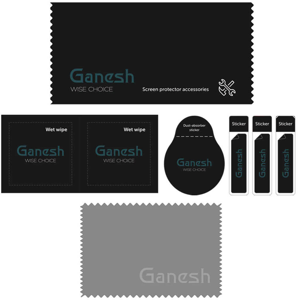Захисне скло Apple iPhone 14 Pro Max, Ganesh, Чорний - № 3 Захисне скло Apple iPhone 14 Pro Max, Ganesh, Чорний - № 3