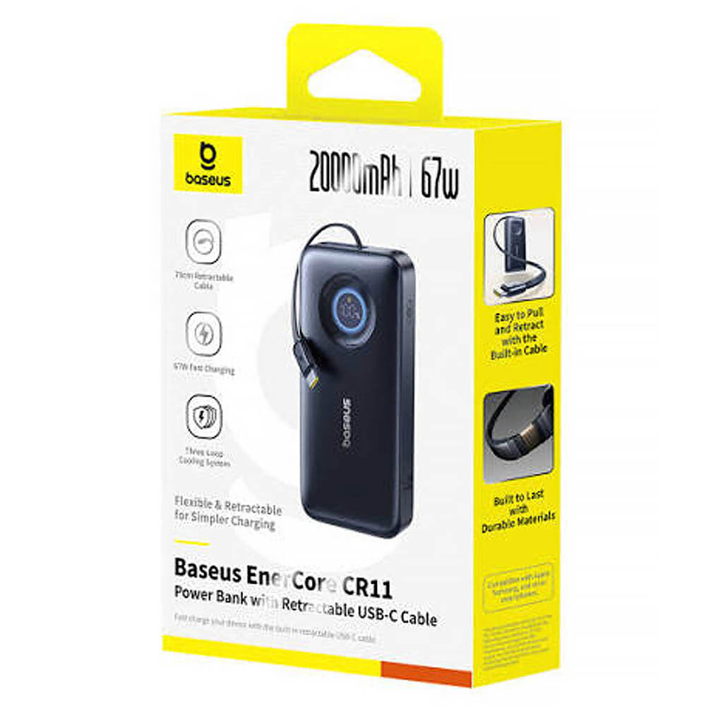 Портативная батарея (Power Bank) Baseus PPNMS EnerCore CR11, 20000 mAh, Черный - № 5 Портативная батарея (Power Bank) Baseus PPNMS EnerCore CR11, 20000 mAh, Черный - № 5