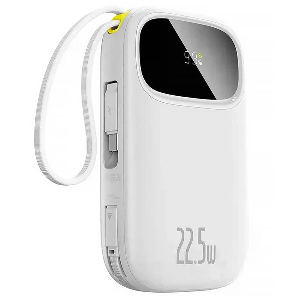 Портативна батарея (Power Bank) Baseus PPQD3 EnerFill FC31, 10000 mAh, Білий - № 2 Портативна батарея (Power Bank) Baseus PPQD3 EnerFill FC31, 10000 mAh, Білий - № 2
