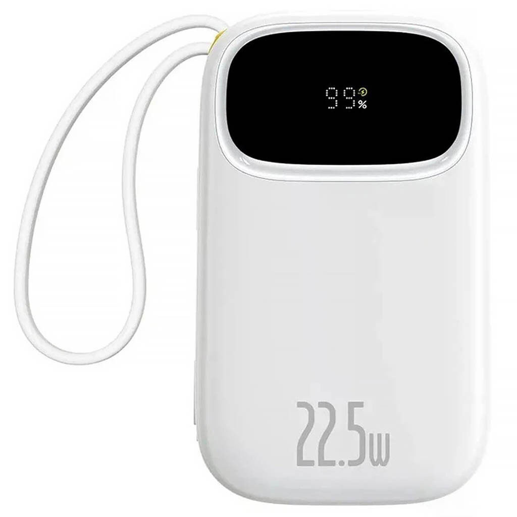 Портативна батарея (Power Bank) Baseus PPQD3 EnerFill FC31, 10000 mAh, Білий - № 3 Портативна батарея (Power Bank) Baseus PPQD3 EnerFill FC31, 10000 mAh, Білий - № 3