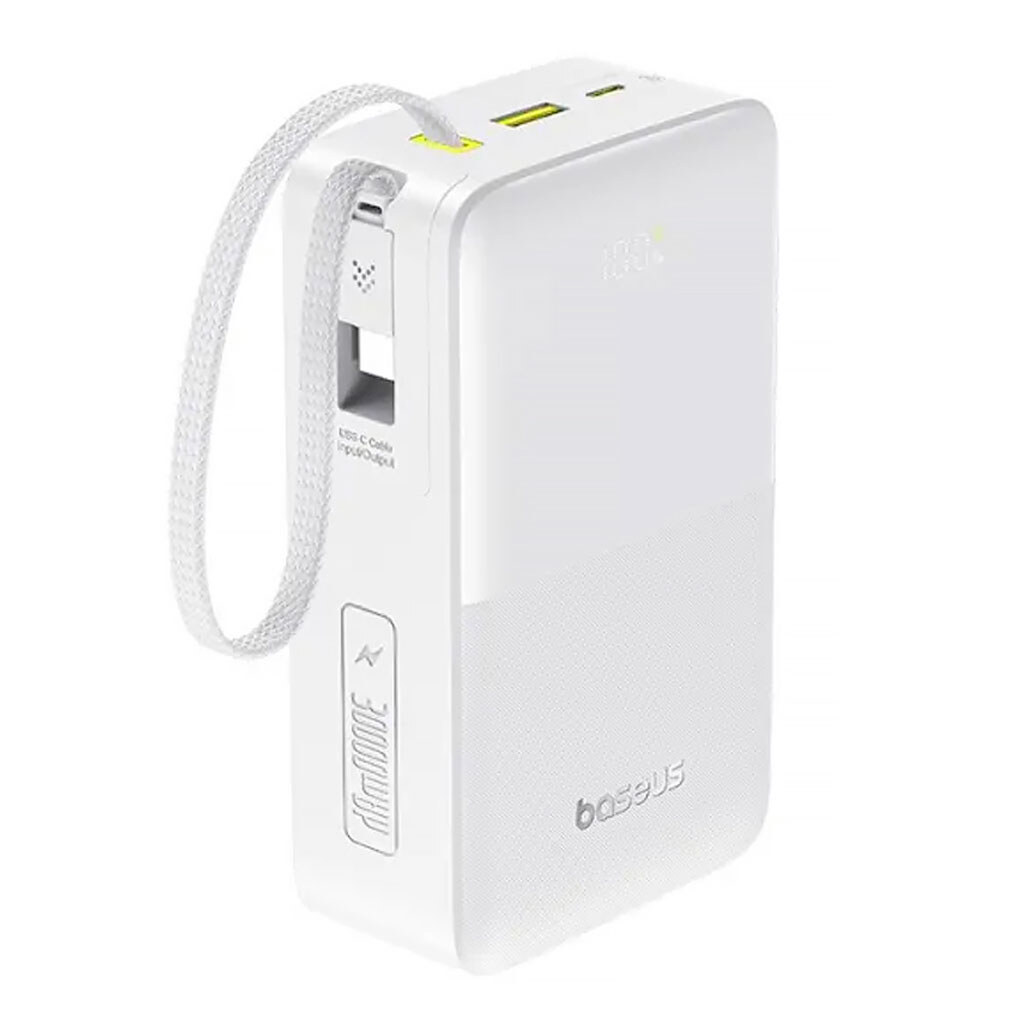 Портативная батарея (Power Bank) Baseus E0028100 EnerFill FC51 Bipow 2 Pro, 30000 mAh, Белый - № 1 Портативная батарея (Power Bank) Baseus E0028100 EnerFill FC51 Bipow 2 Pro, 30000 mAh, Белый - № 1