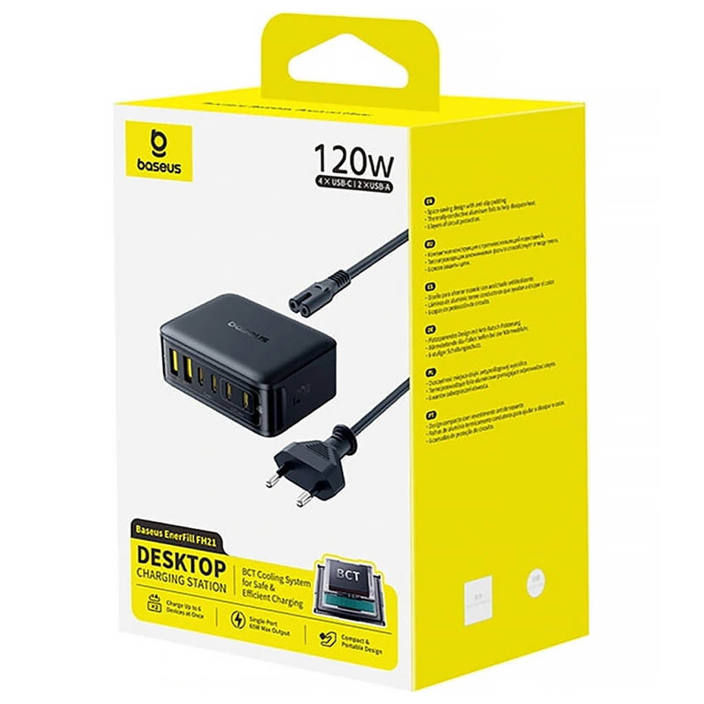 СЗУ Baseus E0120T EnerFill FH21, Белый - № 4 СЗУ Baseus E0120T EnerFill FH21, Белый - № 4