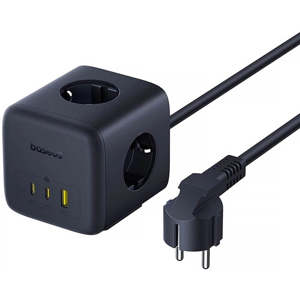 Сетевой удлинитель Baseus EFMF67 EnerFill FA11, 1.5 м., Черный - № 2 Сетевой удлинитель Baseus EFMF67 EnerFill FA11, 1.5 м., Черный - № 2