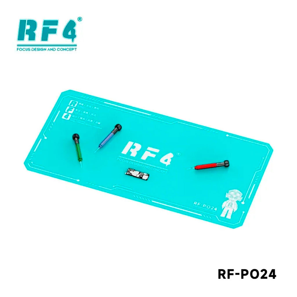 Коврик для пайки RF4 RF-PO24, Голубой - № 2 Коврик для пайки RF4 RF-PO24, Голубой - № 2