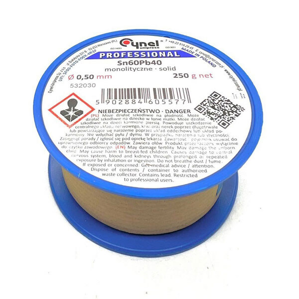 Припій Sn60Pb40-B/T 0.50 250g - № 1 Припій Sn60Pb40-B/T 0.50 250g - № 1