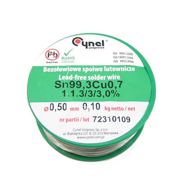 Припій SN99C-0.5/0.1 - № 1 Припій SN99C-0.5/0.1 - № 1